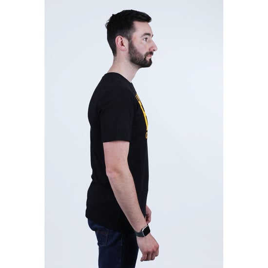 Caterpillar Zware Katoenen Mannen Zwarte Korte Mouwen T-Shirts - Image 3