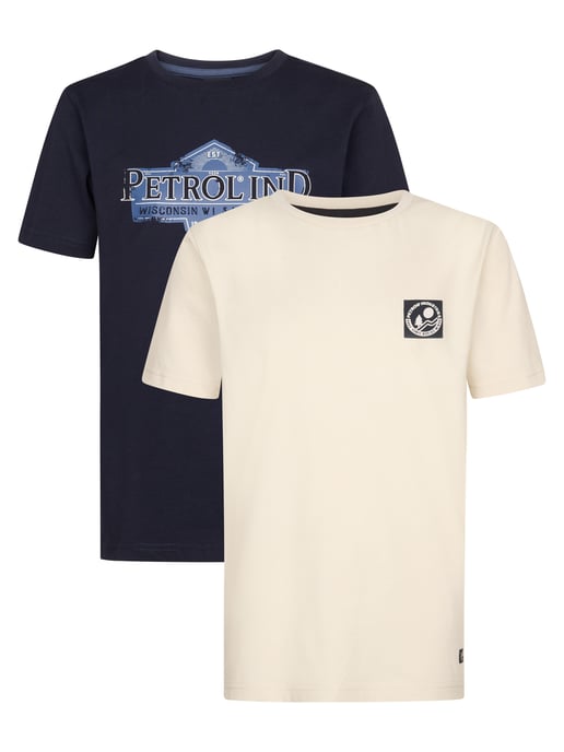 Petrol Industries - Jongens 2-Pack T-shirts met Logo Natchez - - Image 1
