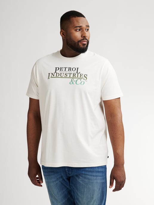 Petrol Industries - Heren Plus Size Artwork T-shirt Rockport - Wit - Image 3
