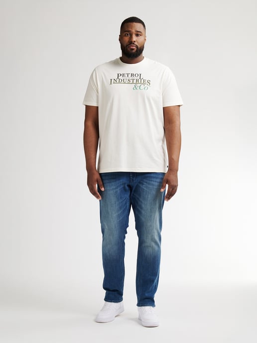 Petrol Industries - Heren Plus Size Artwork T-shirt Rockport - Wit - Image 5