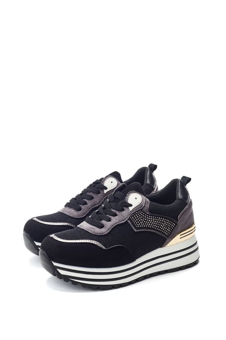 Gabiella Black Textile Sneakers - Image 2