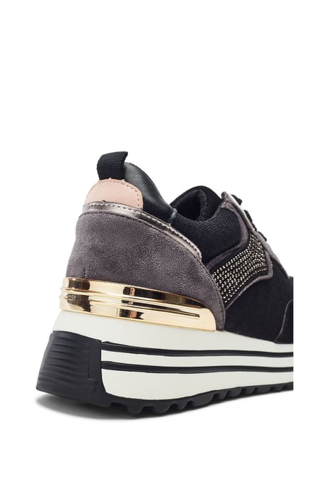Gabiella Black Textile Sneakers - Image 4