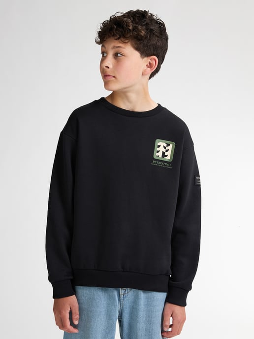 Petrol Industries - Jongens Backprint Sweater Pocono - Zwart - Image 3