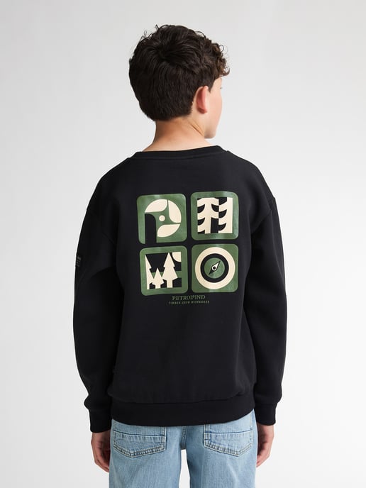 Petrol Industries - Jongens Backprint Sweater Pocono - Zwart - Image 4