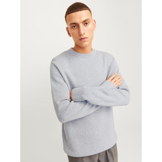 Jack & Jones Milano Stitch Bomull Herr Grå Sweatshirt - Image 3