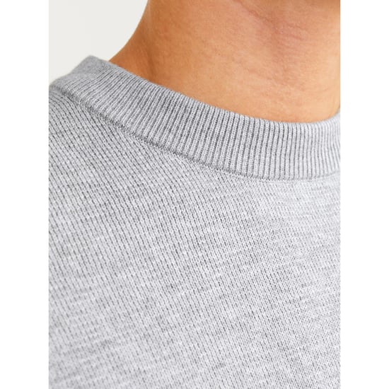 Jack & Jones Milano Stitch Bomull Herr Grå Sweatshirt - Image 6