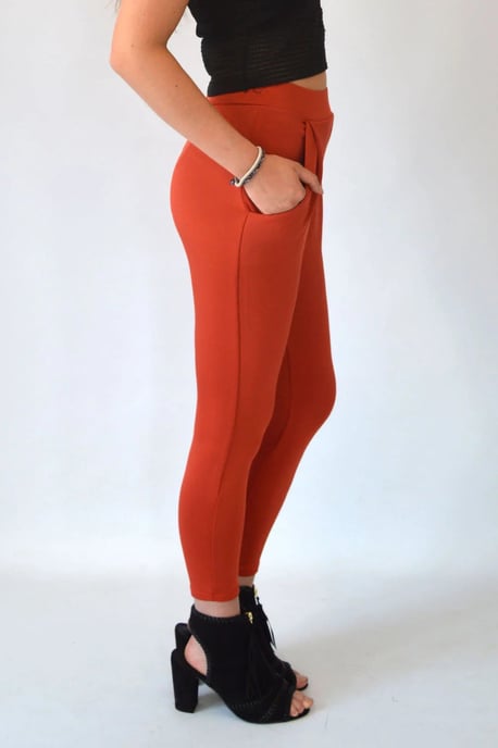 Scuba Pleat Front Crop Trousers - Image 3