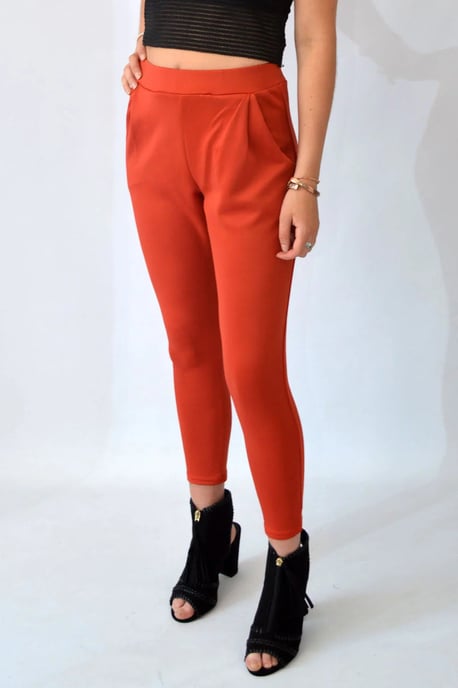 Scuba Pleat Front Crop Trousers - Image 4