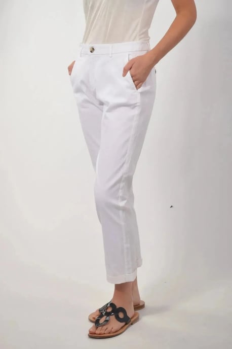 Cropped Chino Trousers - Image 3
