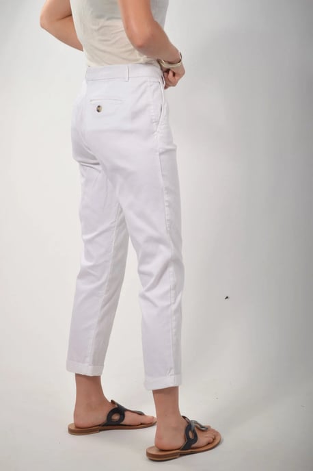 Cropped Chino Trousers - Image 4