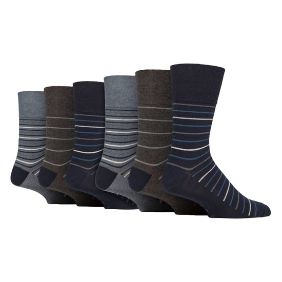 6 Paar Heren Katoenen Sokken | Patroon Soft Non-Binding Dagelijkse Sokken - Image 1