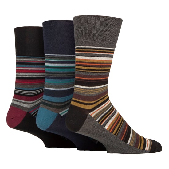 12 Pairs Mens Cotton Socks | Patterned Soft Non-Binding Everyday Socks - Image 3