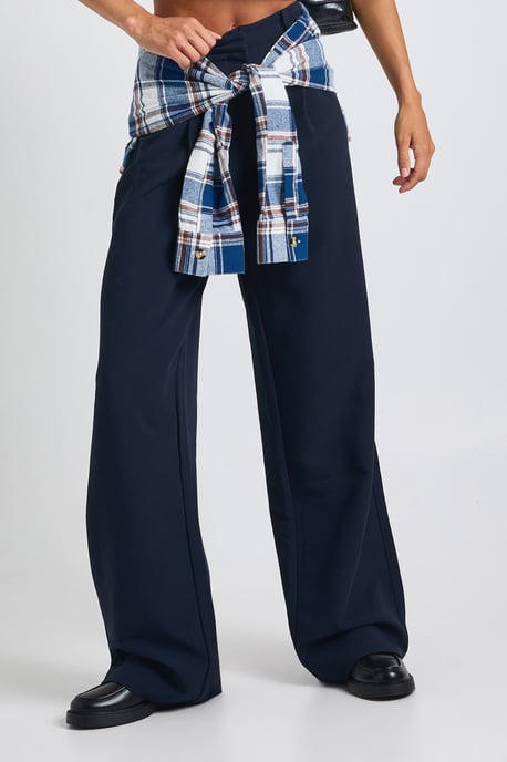 Tall Essential Wide Leg Tailored Trousers - Image 4