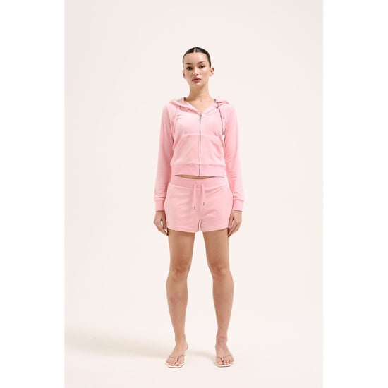 Juicy Couture Robertson Classic Jacket Polyester Women's Pink Hooded Sweatshirt - Image 3