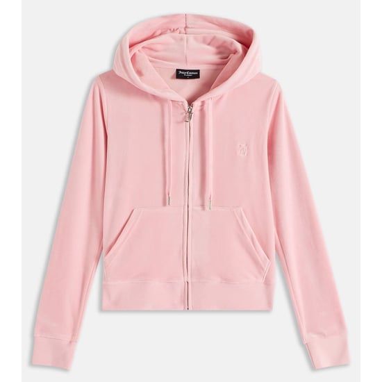 Juicy Couture Robertson Classic Jacket Polyester Women's Pink Hooded Sweatshirt - Image 4