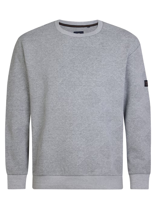 Petrol Industries - Heren Plus Size Casual Sweater Leadville - Grijs - Image 1