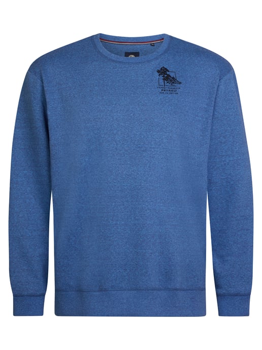 Petrol Industries - Heren Plus Size Casual Sweater Salida - Blauw - Image 1