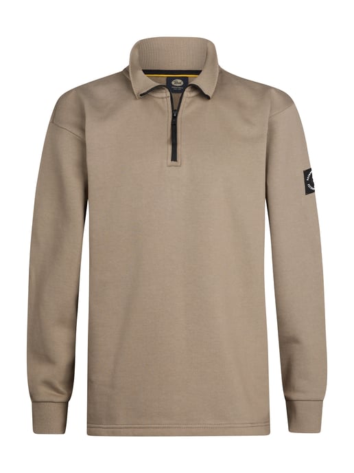 Petrol Industries - Jongens Half-Zip Sweater Skagit - Bruin - Image 1