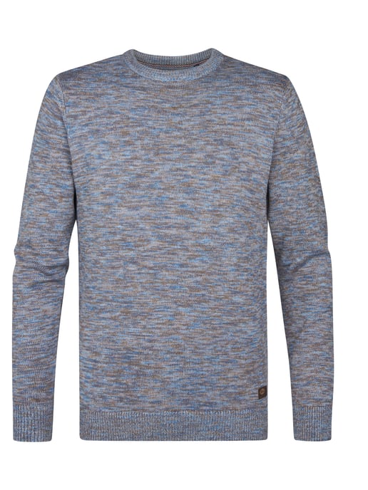 Petrol Industries - Melange Jumper Dover Men - Blue - Image 1