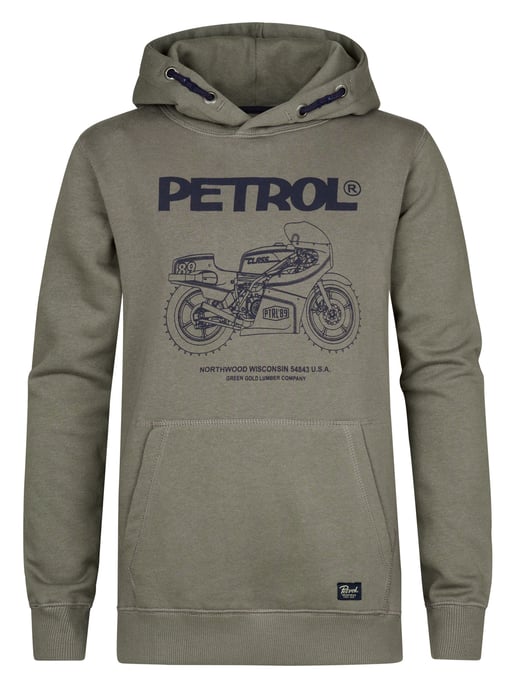 Petrol Industries - Artwork Hoodie Catskill Boys - Green - Image 1