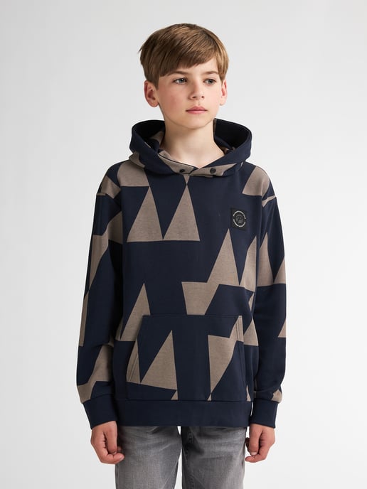 Petrol Industries - Jongens Geometrische Hoodie Lassen - Blauw - Image 3