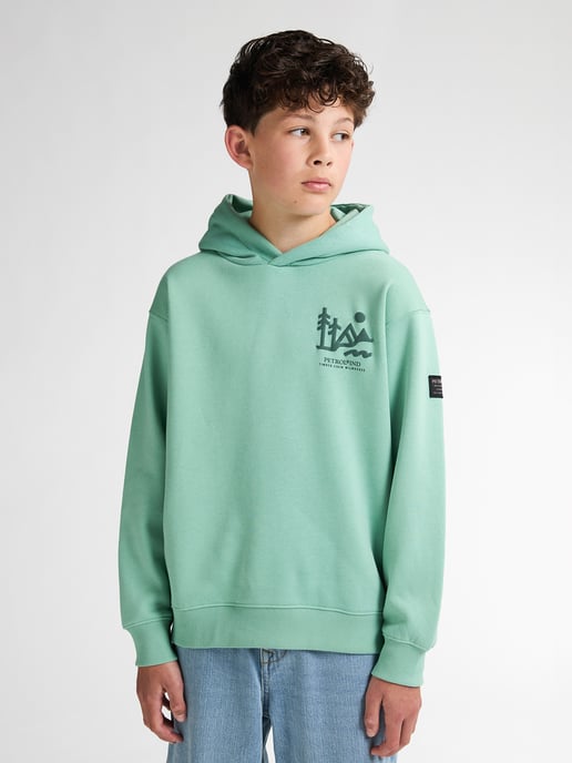 Petrol Industries - Jongens Grafische Hoodie Deschutes - Blauw - Image 3