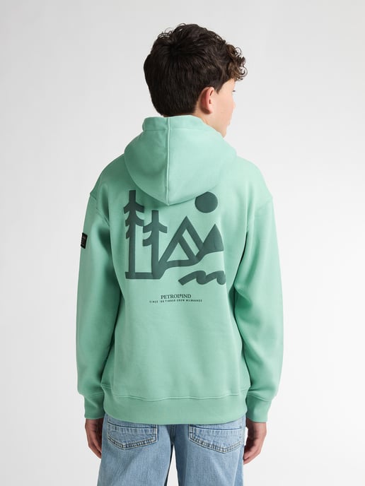 Petrol Industries - Jongens Grafische Hoodie Deschutes - Blauw - Image 4
