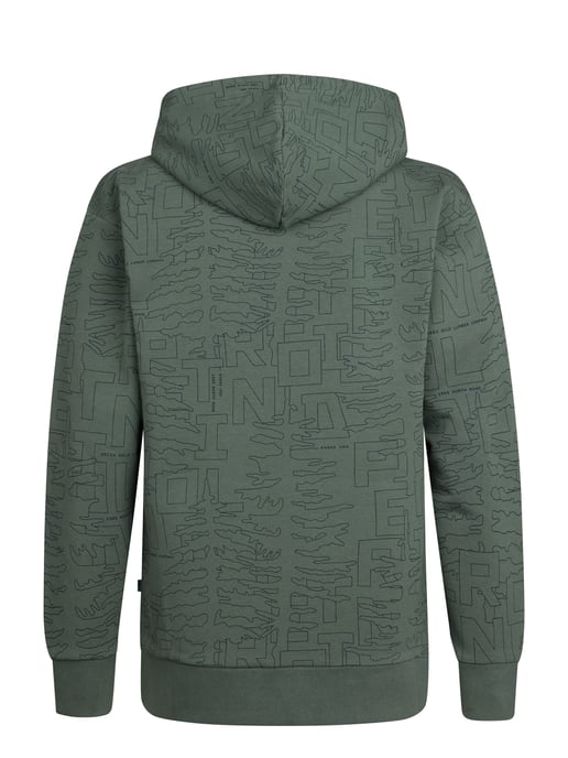 Petrol Industries - Jongens All-over Print Hoodie Blue Ridge - Groen - Image 2