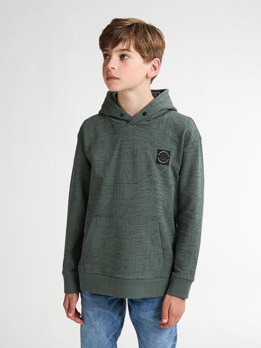 Petrol Industries - Jongens All-over Print Hoodie Blue Ridge - Groen - Image 3