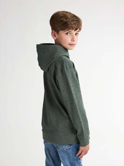Petrol Industries - Jongens All-over Print Hoodie Blue Ridge - Groen - Image 4