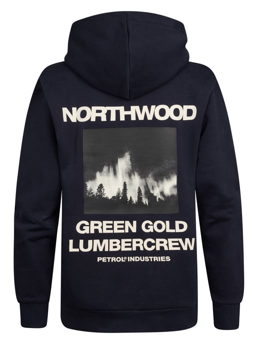 Petrol Industries - Jongens Backprint Hoodie Rainier - Blauw - Image 2