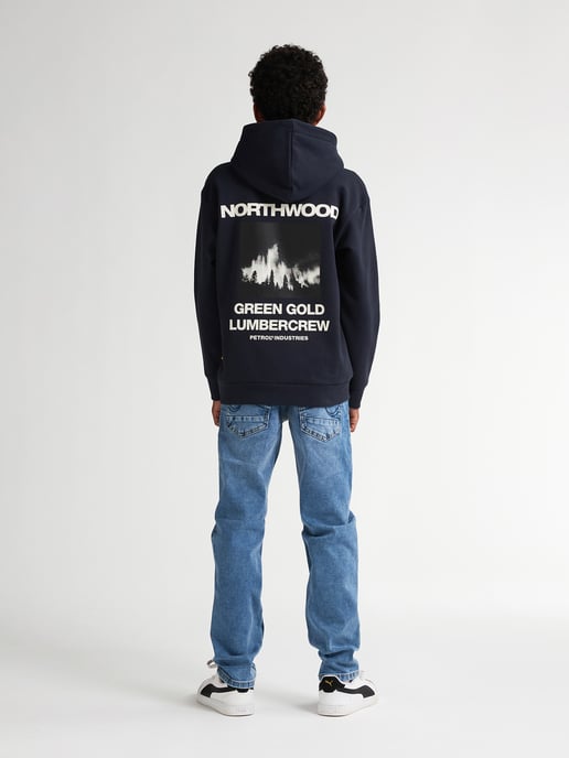 Petrol Industries - Jongens Backprint Hoodie Rainier - Blauw - Image 6