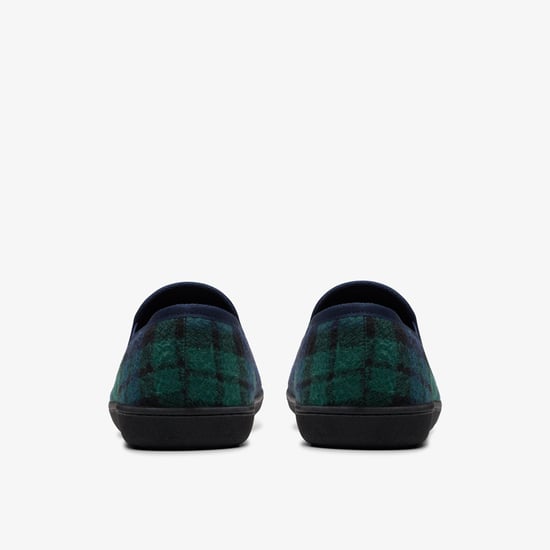 Haworth Ease Navy Check Slippers - Image 5