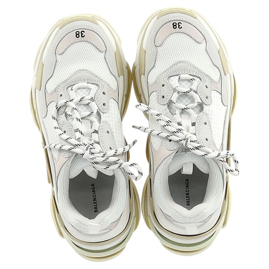 Balenciaga Triple S Sneakers i vitt polyester - Image 3