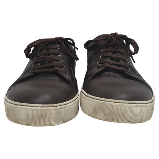 Lanvin Låga Sneakers i Brunt Läder - Image 2