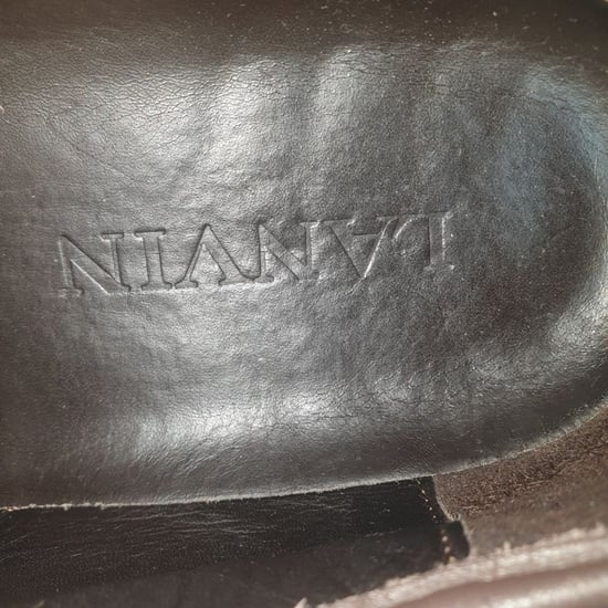 Lanvin Låga Sneakers i Brunt Läder - Image 6