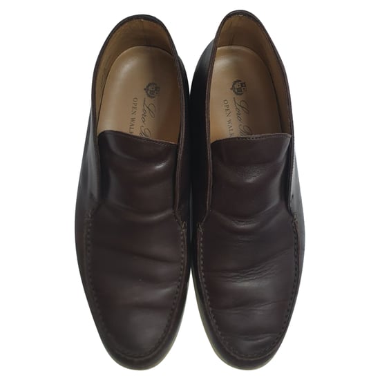 Loro Piana Open Walk Enkelboots in Bruin Leer - Image 6