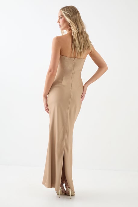 Knot Detail Detachable Strap Bridesmaid Dress - Image 3