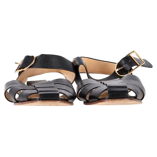 Gabriela Hearst – Zoey-sandaler i svart läder - Image 2
