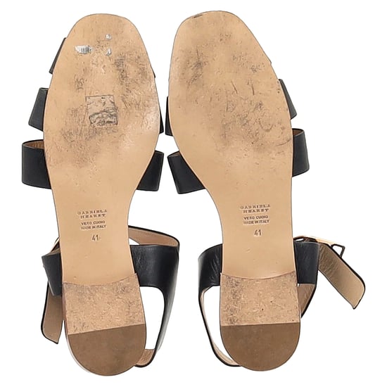 Gabriela Hearst – Zoey-sandaler i svart läder - Image 6