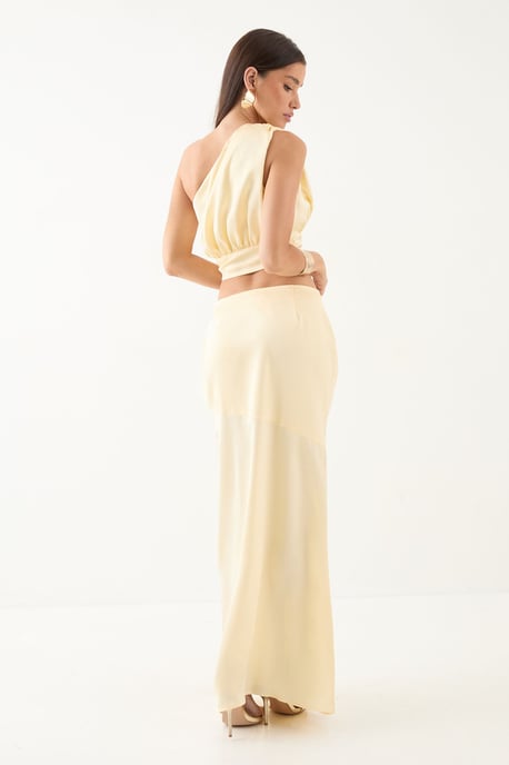 Satin One Shoulder Top & Maxi Skirt Co-ord - Image 3