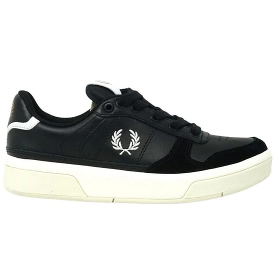 Fred Perry Womens/Ladies Leather Trainers (Black) - Image 1