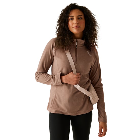 Regatta - Geweldige Outdoor Dames Montes Half Zip Fleece Top (Mokka) - Image 4