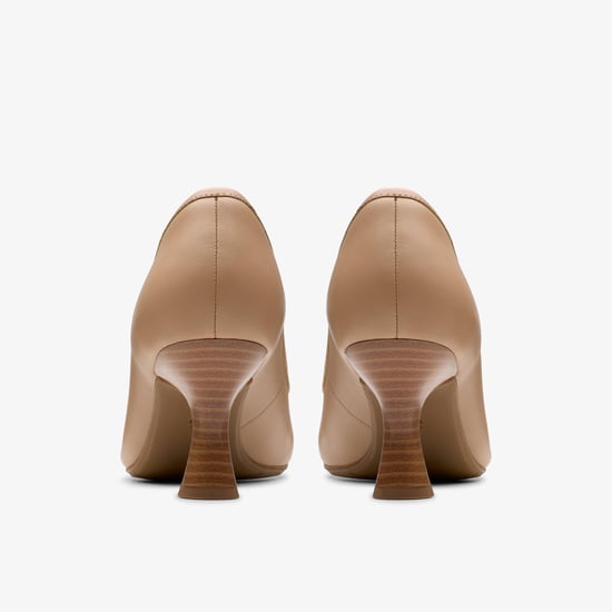 Kataleyna West Beige Leather Shoes - Image 5