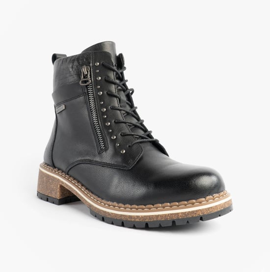 Josef Seibel Waylynn 10 Womens Lace Up Ankle Boots Black - Image 4