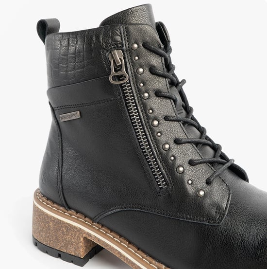 Josef Seibel Waylynn 10 Womens Lace Up Ankle Boots Black - Image 6