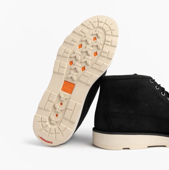 Timberland Britton Mills Mid Mens Chukka Boots Black Suede - Image 3