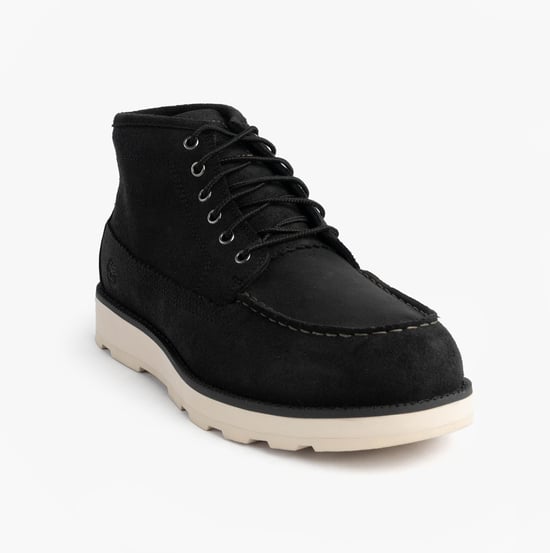 Timberland Britton Mills Mid Mens Chukka Boots Black Suede - Image 4