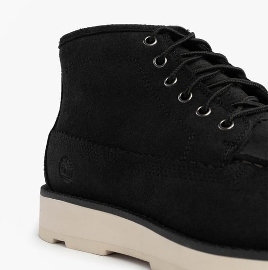 Timberland Britton Mills Mid Mens Chukka Boots Black Suede - Image 6
