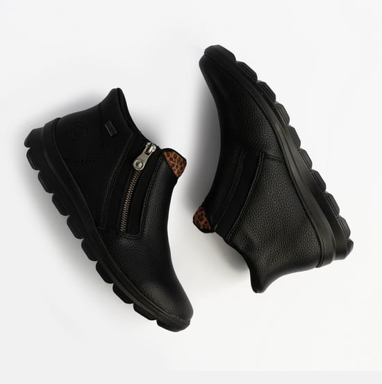 Rieker Z0059-00 Womens Boots Black - Image 2